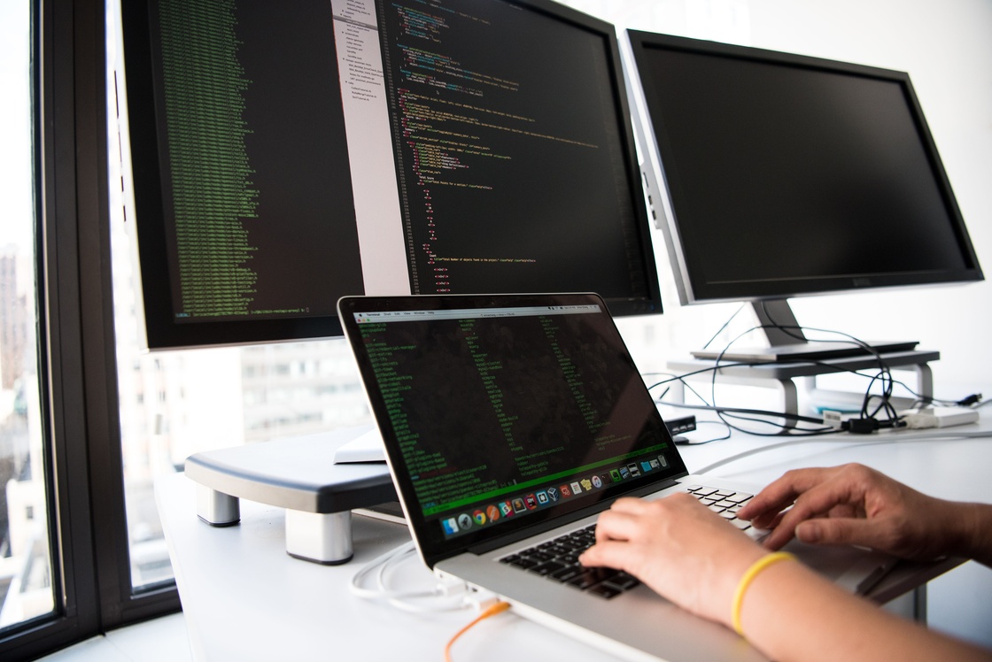 Developer building enterprise software